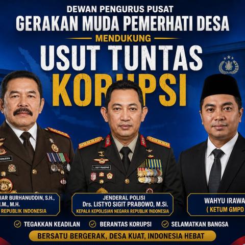 Sikapi Dinamika Kasus Korupsi Batu Bara, Ketua Umum GMPD Wahyu Irawan Tegaskan 6 Poin Sikap Dukung Penegakan Hukum Tanpa Pandang Bulu